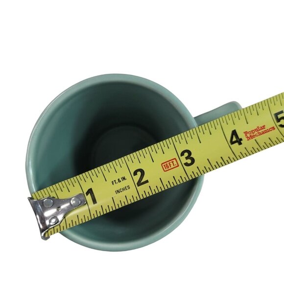 Starbucks Tall Texture Basketweave Mug Green 14oz Bottom Coffee Tea Ceramic 2006 - Picture 10 of 10